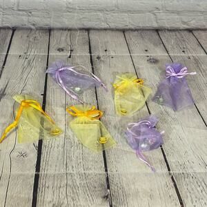 Disney Set of 6 Bracelet Charms (Green and Yellow Charms)